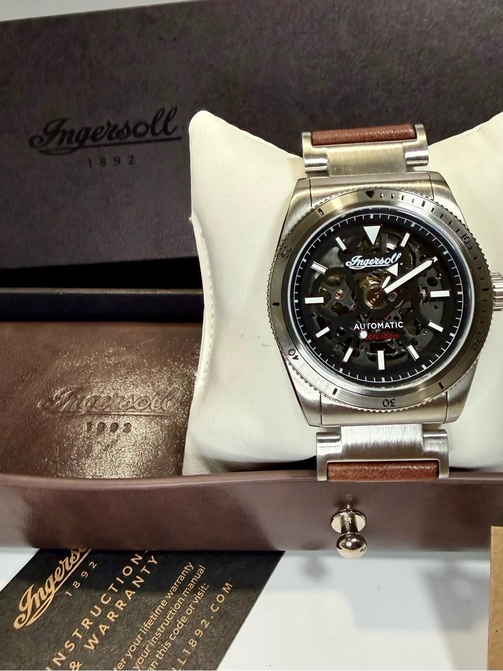Ingersoll The Scovill Skeleton Automatic Classic Mens Watch